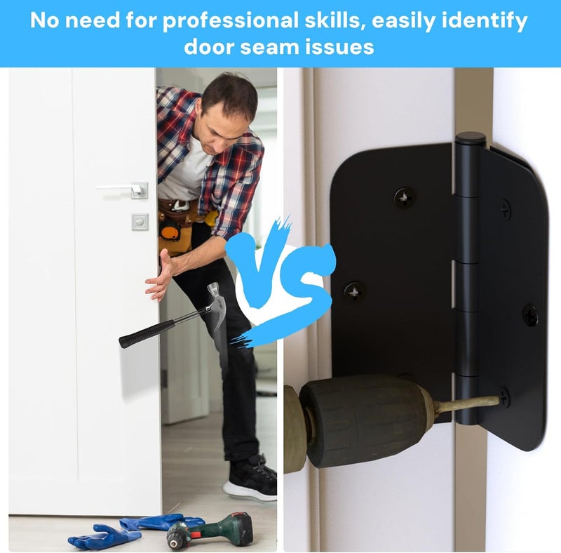 QUFA Door Hinge Shims, Filling Gaps in Interior Doors Adjusting The Spacing to Align Them, Used to Solve Problems Such As Door Air Leakage, Can Be Trimmed,3.5 Inch (15, 3.5 Inch Hinge Shims) - Image 4